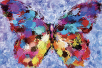 Diamond Painting Butterfly Of Paradise 33" x 22″ (84cm x 56cm) / Square with 55 Colors including 3 ABs / 73,703