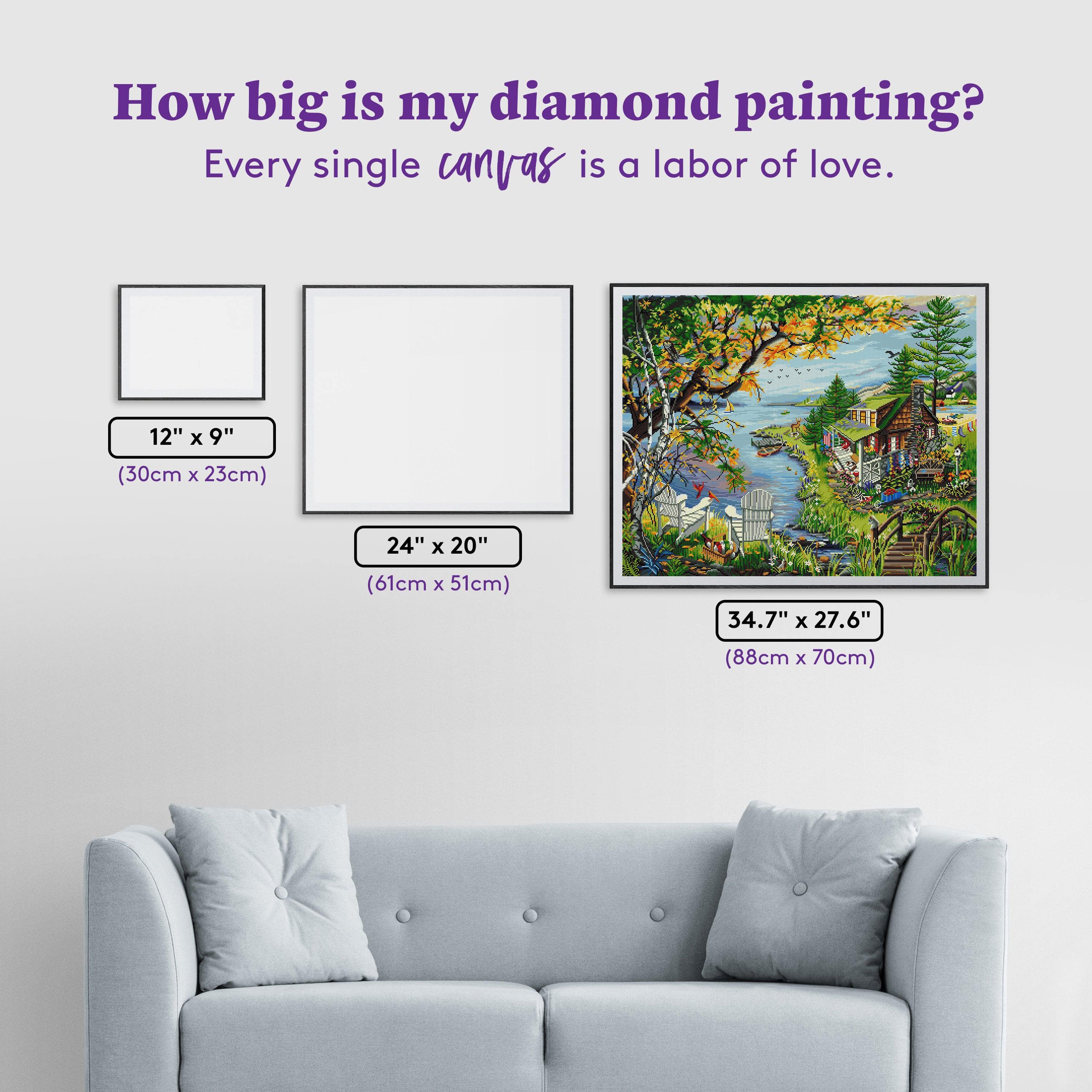 ダイヤモンドアートクラブ Swan Lake Swan Lake Diamond Painting Kit