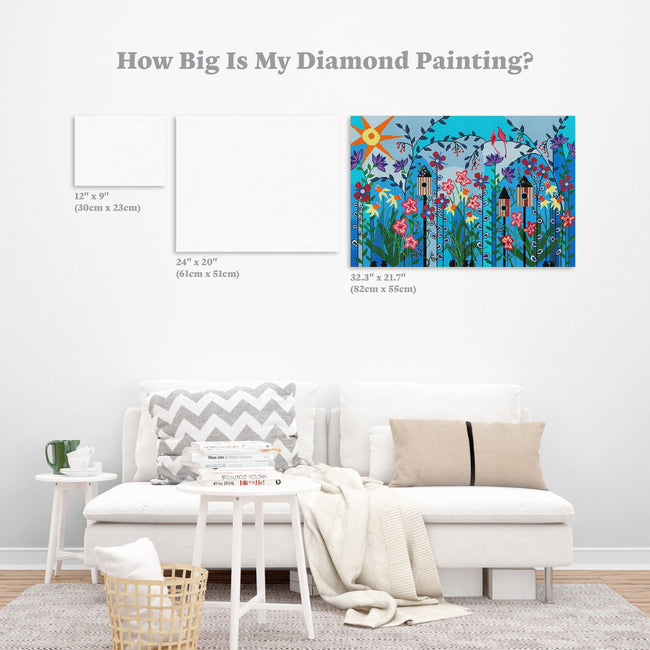 Diamond Painting Can't Wait Til Spring 21.7" x 32.3″ (55cm x 82cm) / Round With 34 Colors Including 3 ABs / 56,556