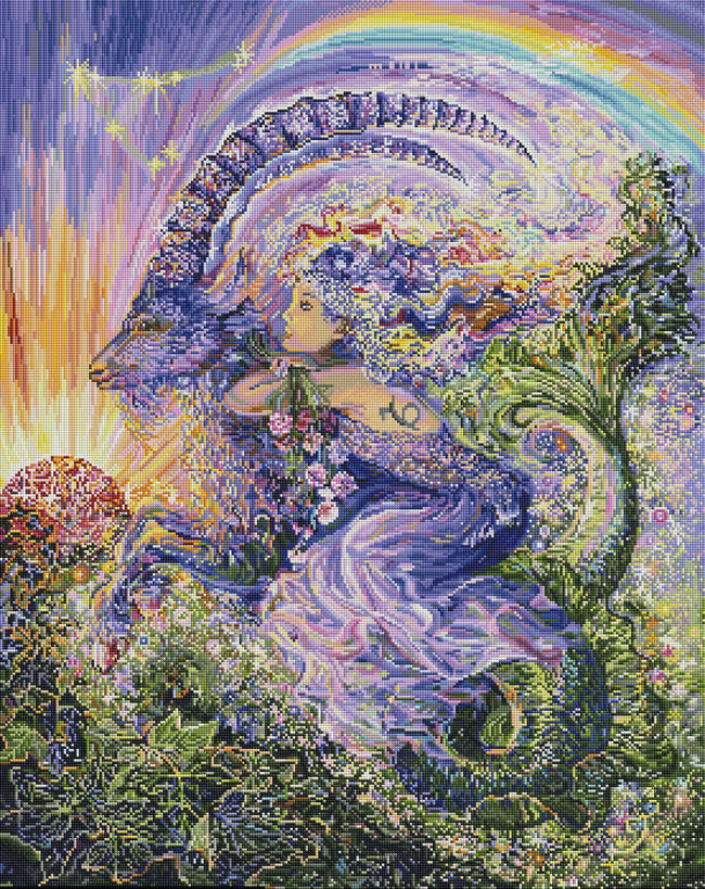 Diamond Painting Capricorn 27.6" x 34.7″ (70cm x 88cm) / Square with 64 Colors including 4 ABs / 96,672
