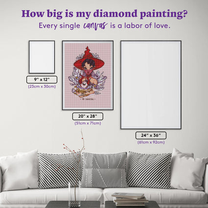 Diamond Painting Capricorn 20" x 28" (51cm x 71cm) / Square with 33 Colors including 4 ABs / 56,481