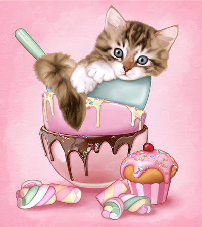 Cat & Cupcake – Diamond Art Club