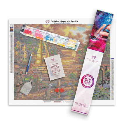 Diamond Painting Catching Dreams 22" x 28″ (56cm x 71cm) / Round With 47 Colors Including 2 ABs / 49,896