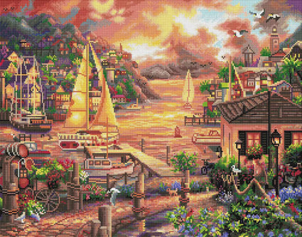 Diamond Painting Catching Dreams 22" x 28″ (56cm x 71cm) / Round With 47 Colors Including 2 ABs / 49,896