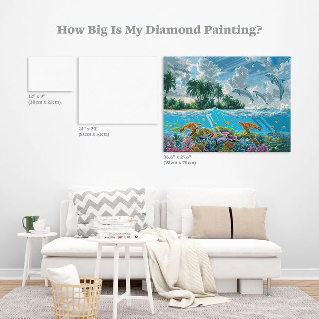 Diamond Painting Catching Rays 36.6" x 27.6″ (93cm x 70cm) / Square with 57 Colors including 4 ABs / 102,213