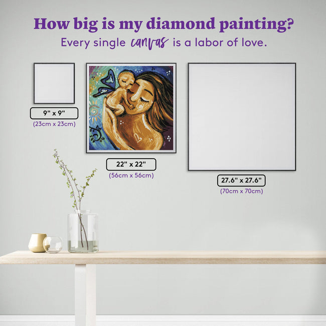 Diamond Painting Celestial 22" x 22" (56cm x 56cm) / Square with 36 Colors including 3 ABs / 49,729
