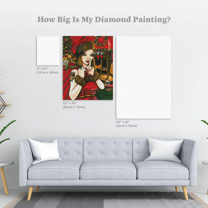 Diamond Painting Chris 22" x 28″ (56cm x 71cm) / Round with 45 Colors including 2 ABs / 50,544