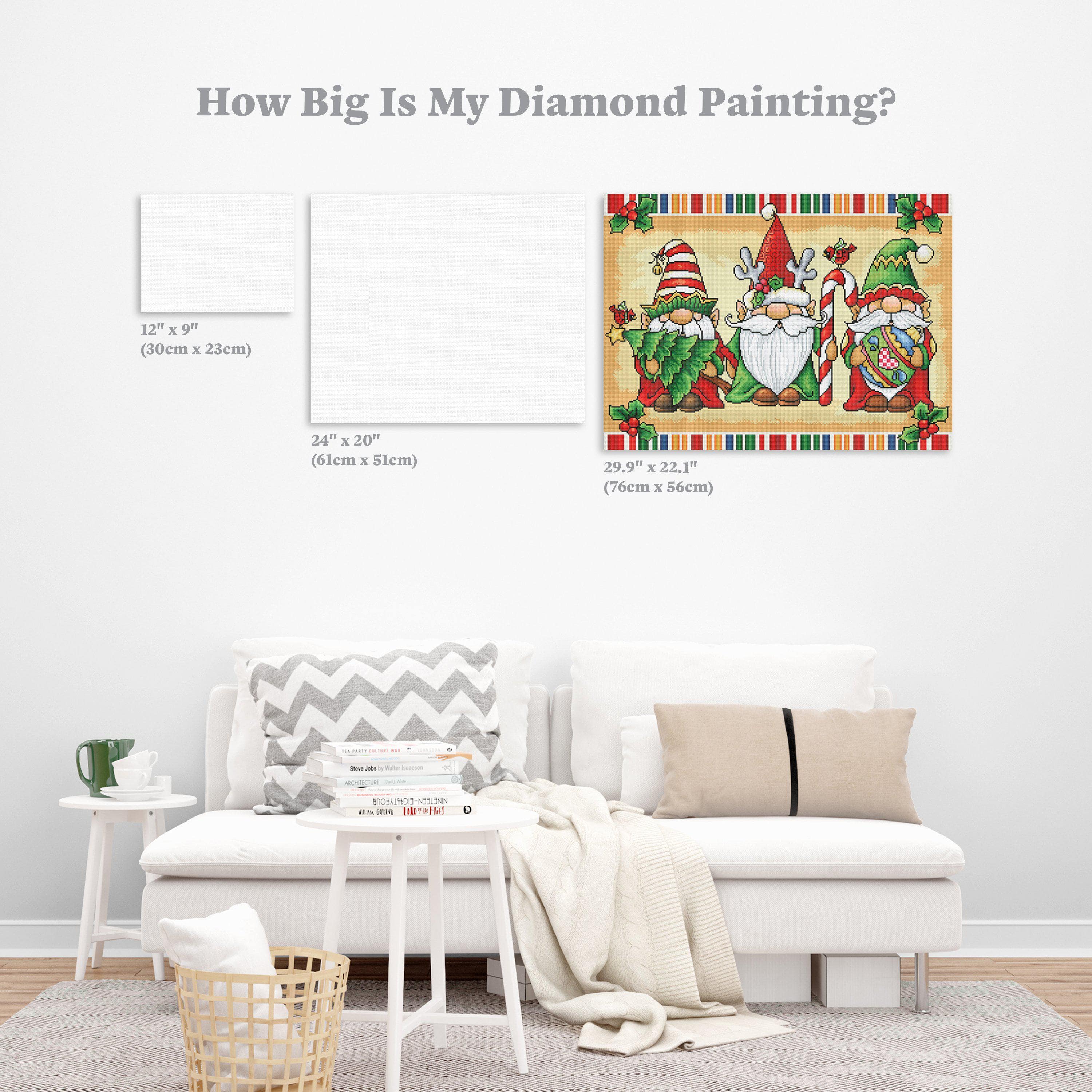 Big Clearance! DIY Diamond Painting Kits Full Round Drill Diamond Art Gnome  Painting Arts and Crafts for Home Wall Decor Gift 
