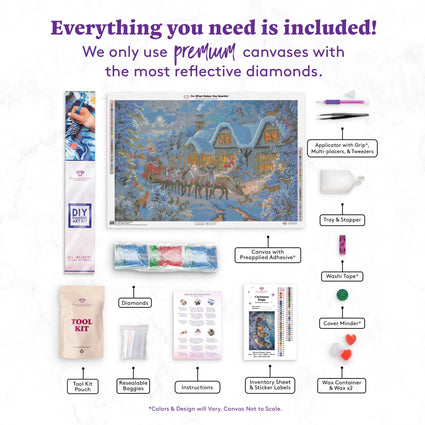 Diamond Art Kit / Crystal Canvas Art Kit / DIY Rhinestone Kit of Earth  Mandala 