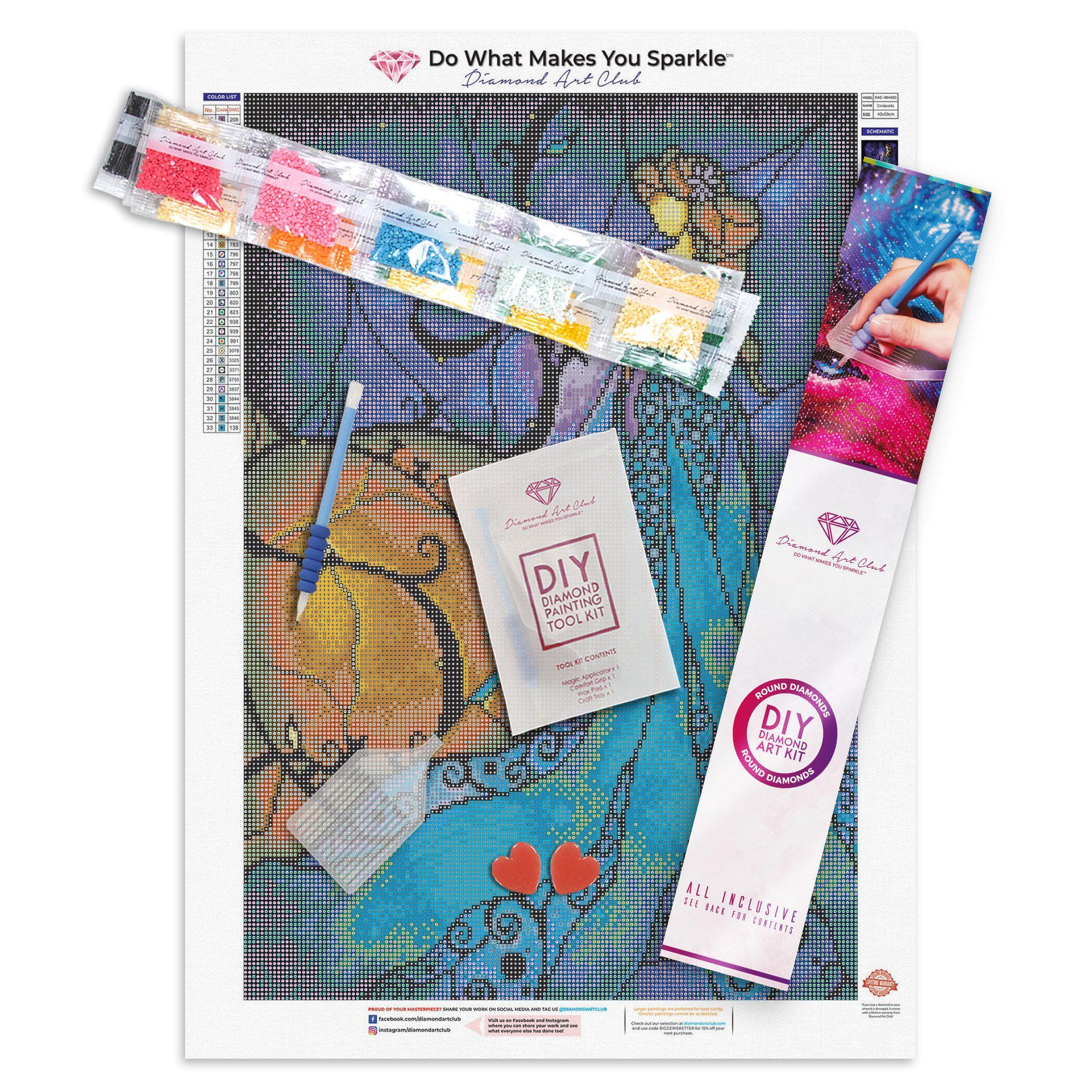 Cinderella Diamond Painting Kit – Diamond Art Club