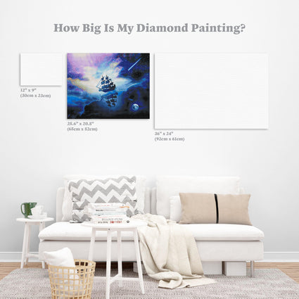 Diamond Painting Cloud Runner 20.5″ x 25.6″ (52cm x 65cm) / Round With 35 Colors including 1 AB / 42,320
