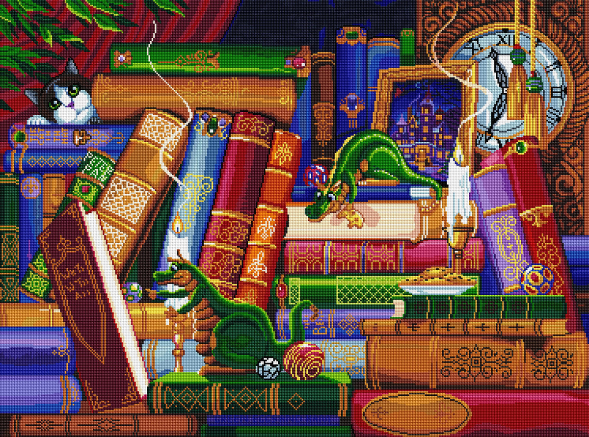 Diamond Painting Cookies and Classics 37.0" x 27.6″ (94cm x 70cm) / Square with 57 Colors including 3 ABs / 103,318