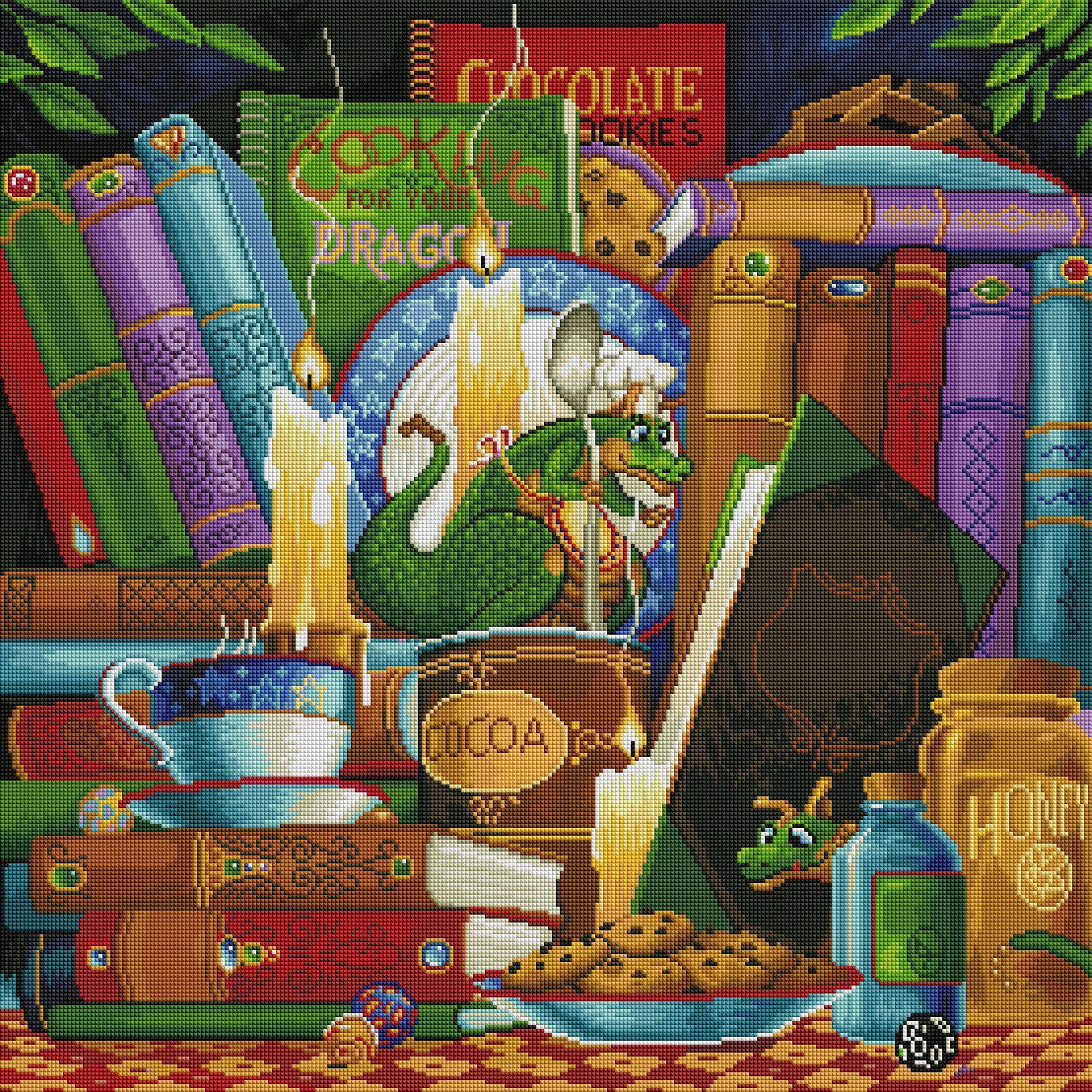 Cooking by Candlelight Diamond Painting Kit – Diamond Art Club