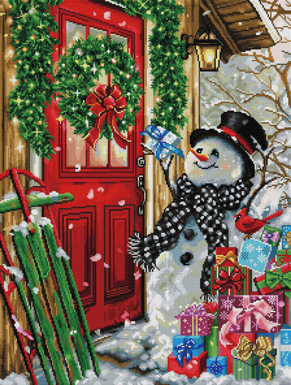 Diamond Painting Country Christmas Gifts 22" x 29" (55.8cm x 73.7cm) / Square with 62 Colors including 4 ABs / 66,304
