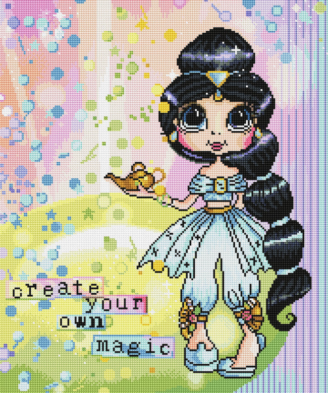 Diamond Painting Create Your Own Magic (final edition) 20" x 24″ (51cm x 61cm) / Round with 42 Colors including 2 ABs