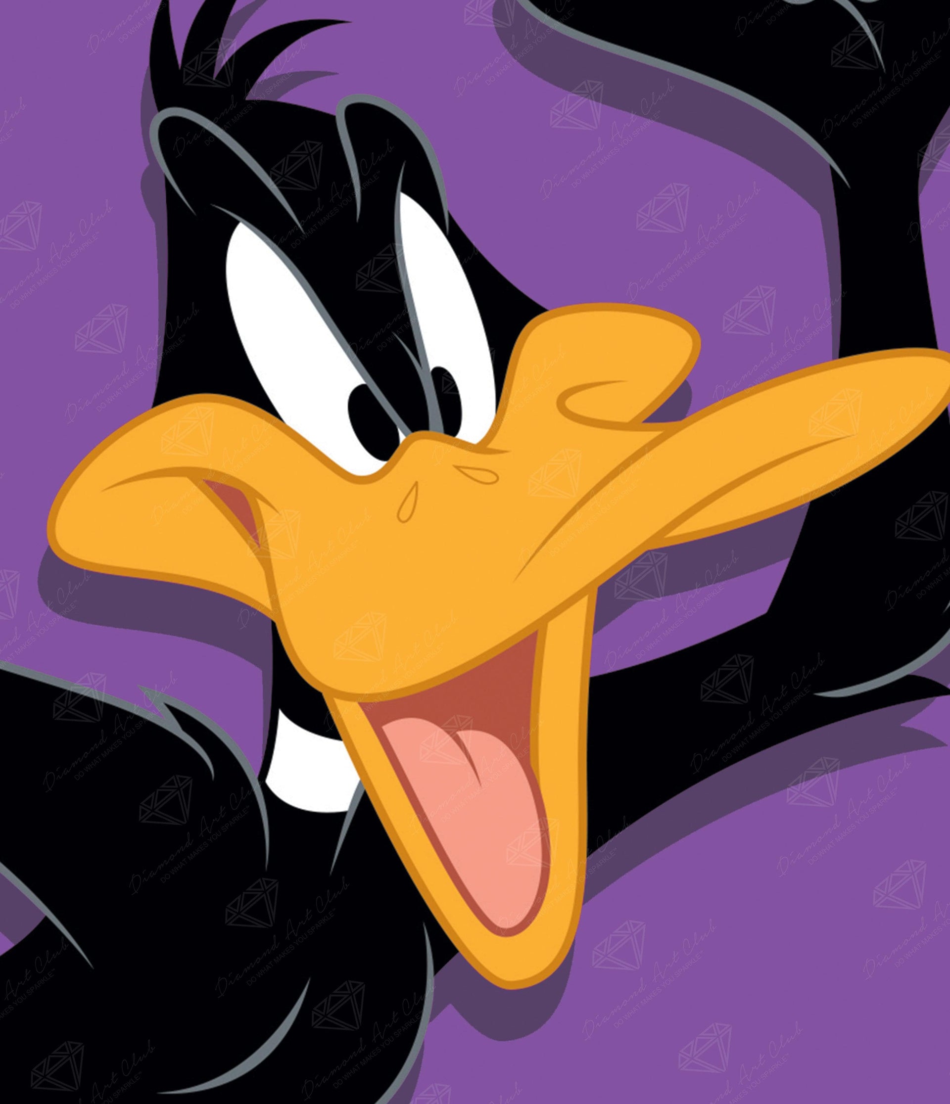 Diamond Painting Daffy Duck™ 13" x 15" (32.8cm x 38cm) / Round With 9 Colors Including 1 ABs / 15,912