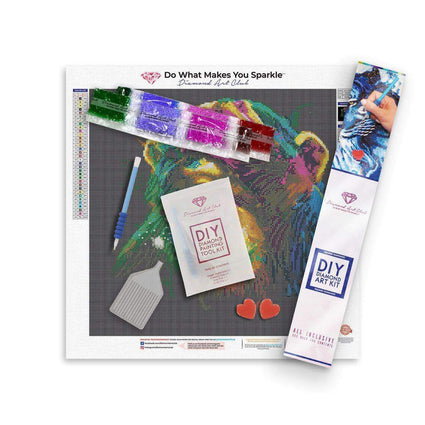 Diamond Painting Darwin's Preoccupations Square with 34 Colors / 16.5″ x 16.5″ (42cm x 42cm) / 27,232