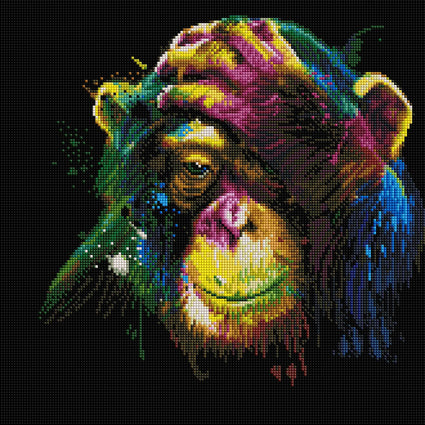 Diamond Painting Darwin's Preoccupations Square with 34 Colors / 16.5″ x 16.5″ (42cm x 42cm) / 27,232