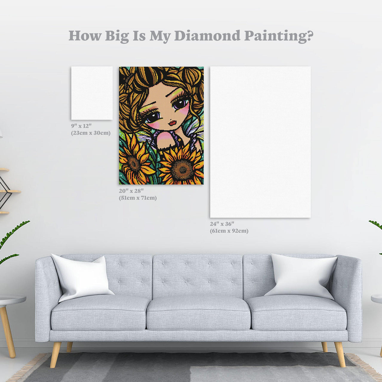 Diamond Painting DeeDee 20" x 28″ (51cm x 71cm) / Round with 47 Colors including 5 ABs / 45,612