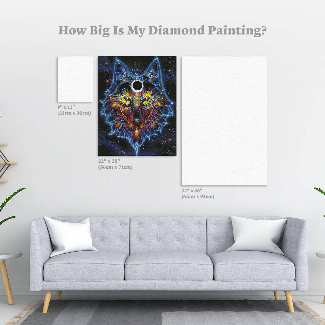 Diamond Painting Divine Instinct 22" x 28″ (56cm x 71cm) / Round With 44 Colors Including 3 ABs / 49,396