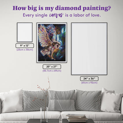 Diamond Painting Divinity 20" x 27" (50.7cm x 69cm) / Round with 49 Colors including 2 ABs and 2 Iridescent Diamonds / 44,526