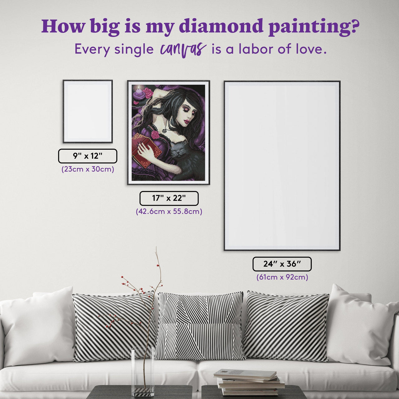 Diamond Painting Dreaming Away 17" x 22" (42.6cm x 55.8cm) / Round with 40 Colors including 2 ABs / 30,248