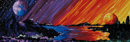 Diamond Painting Dusk to Dawn 61" x 20" (155cm x 51cm) / Square with 52 Colors including 5 ABs / 123,414