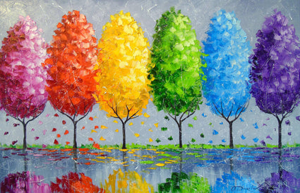 Diamond Painting Each Tree Has A Soul 18" x 28″ (46cm x 71cm) / Square with 47 Colors including 3 ABs / 51,043
