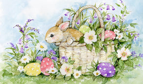 Diamond Painting Easter Bunny Basket 34" x 20″ (86cm x 51cm) / Square with 42 Colors including 2 ABs / 68,738