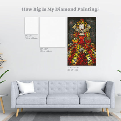Diamond Painting Elizabeth 21.6" x 37.0" (55 x 94cm) / Round With 35 Colors including 2 ABs / 64,591