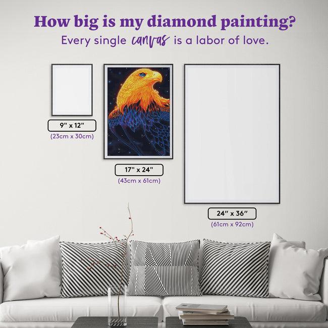 Diamond Painting Embrace Spirit 17" x 24" (43cm x 61cm) / Square With 27 Colors Including 3 ABs and 1 Glow in the Dark Diamonds / 41,968