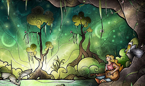 Diamond Painting Enchanted 21.7″ x 36.6″ (55cm x 93cm) / Round With 45 Colors Including 1 AB