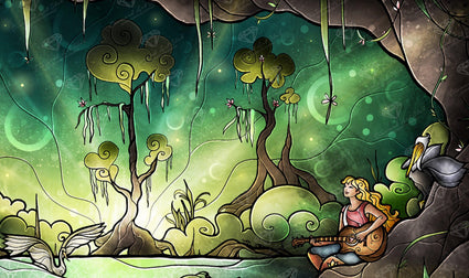 Diamond Painting Enchanted 21.7″ x 36.6″ (55cm x 93cm) / Round With 45 Colors Including 1 AB