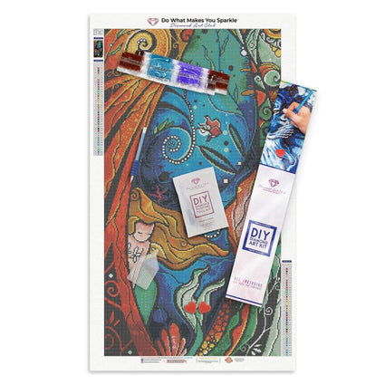 Diamond Painting Fathoms Below 18.5″ x 34.3″ (47cm x 87cm) / Square With 39 Colors including 1 AB / 63,720