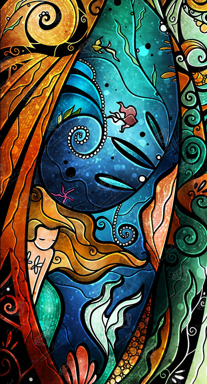 Diamond Painting Fathoms Below 18.5″ x 34.3″ (47cm x 87cm) / Square With 39 Colors including 1 AB / 63,720