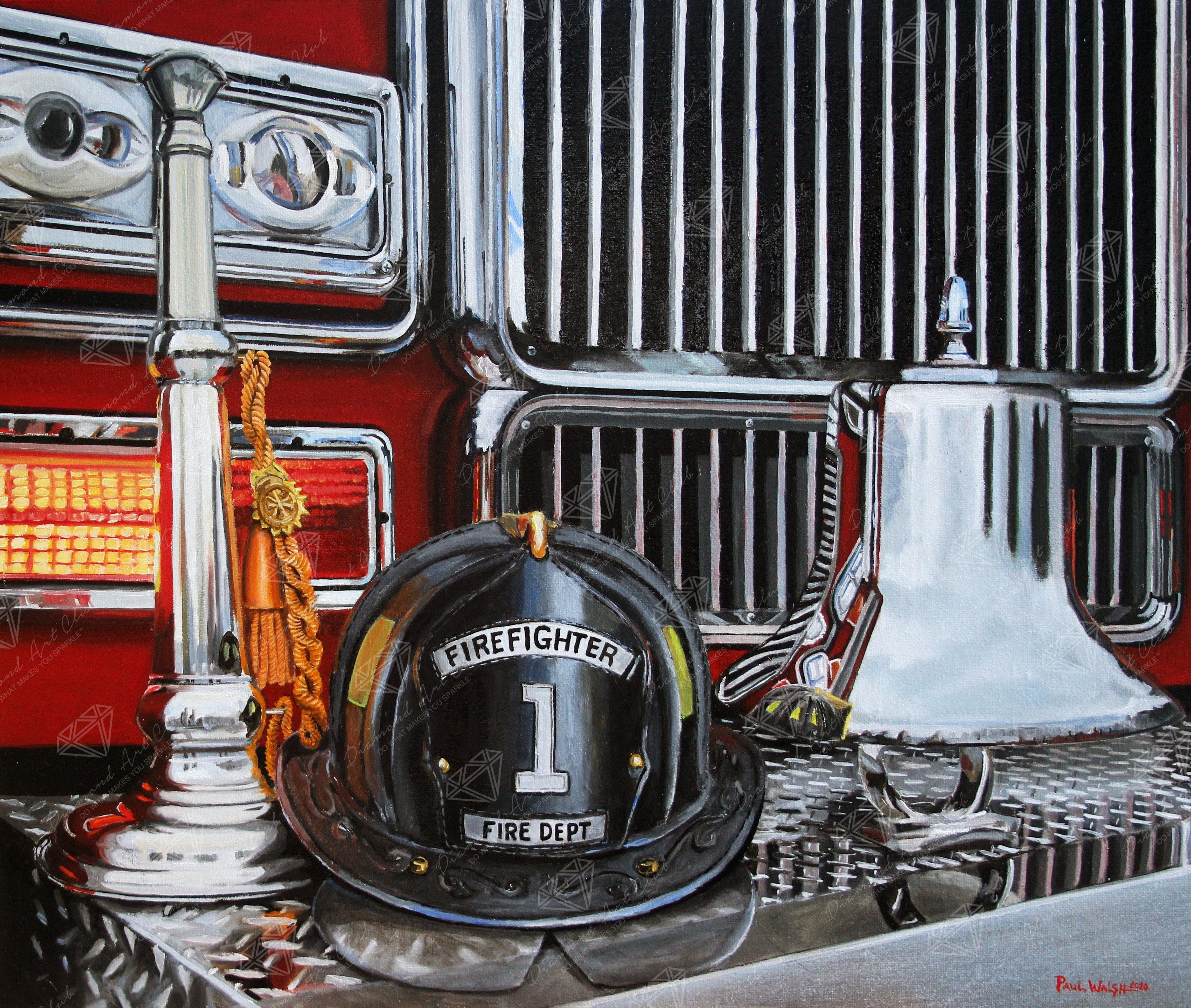 Fire Truck Painting | Diamond Art Club®