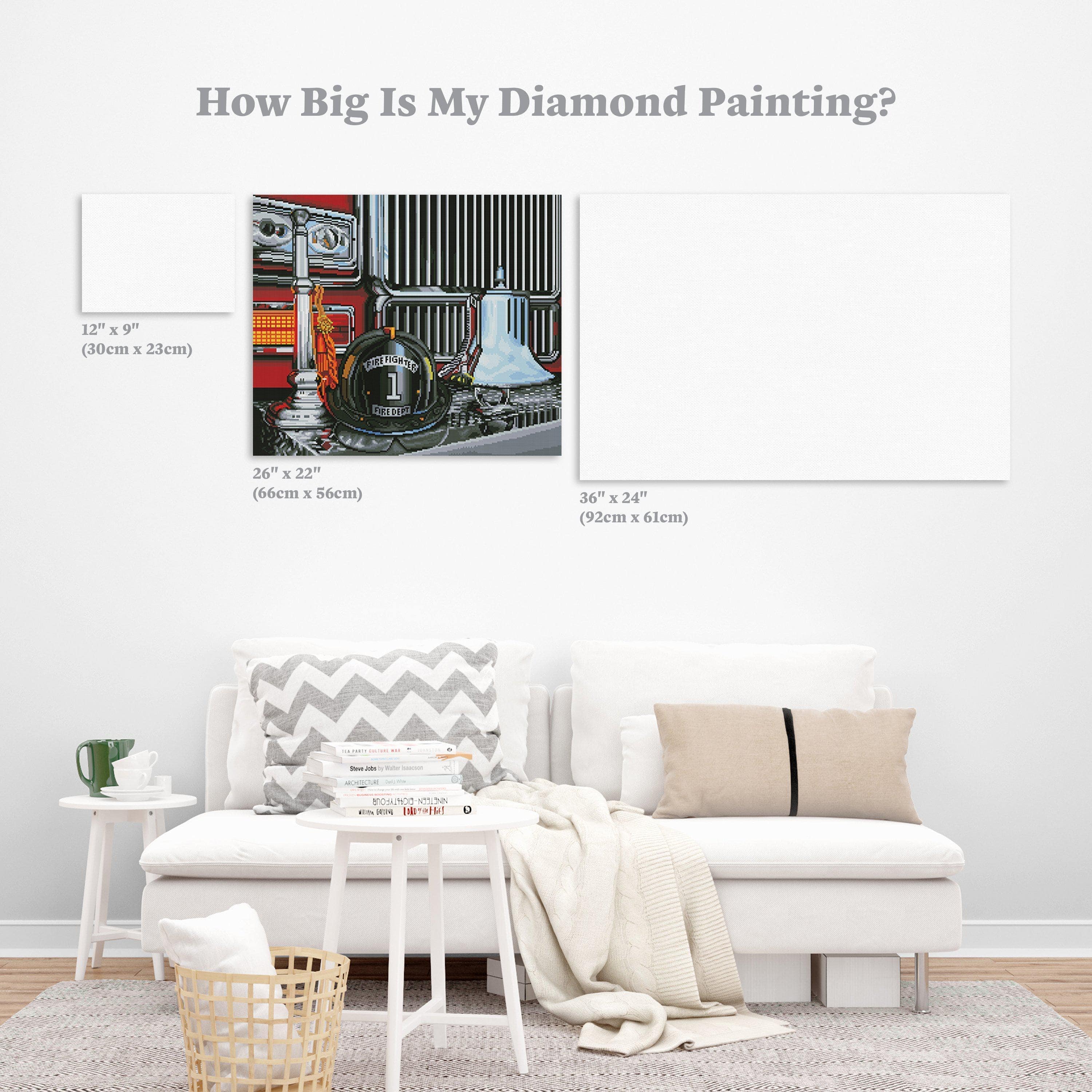 Fire Truck Painting | Diamond Art Club®