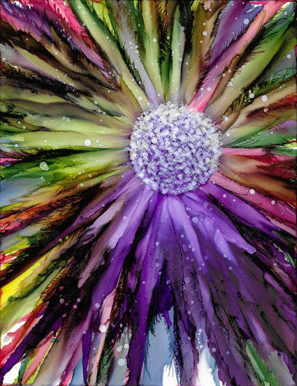 Diamond Painting Fireworks Bloom 20" x 26" (50.7cm x 65.8cm) / Round with 53 Colors including 4 ABs / 42,535