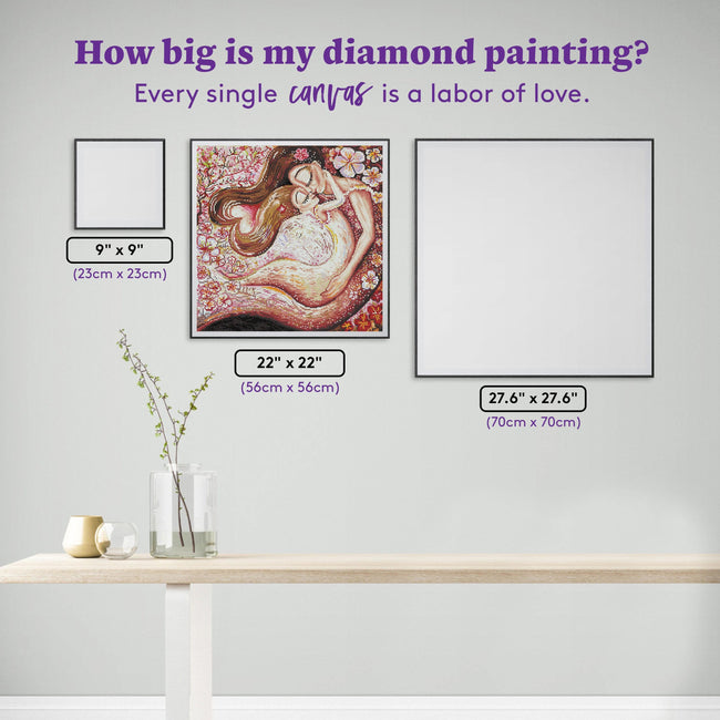Diamond Painting Fleeting & Forever 22" x 22" (56cm x 56cm) / Round with 42 Colors including 4 ABs / 39,601