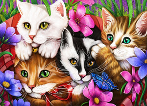 Flowerbed Kittens