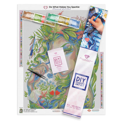 Diamond Painting Forest Sprite 20" x 26″ (51cm x 66cm) / Square with 56 Colors including 4 ABs / 52,461