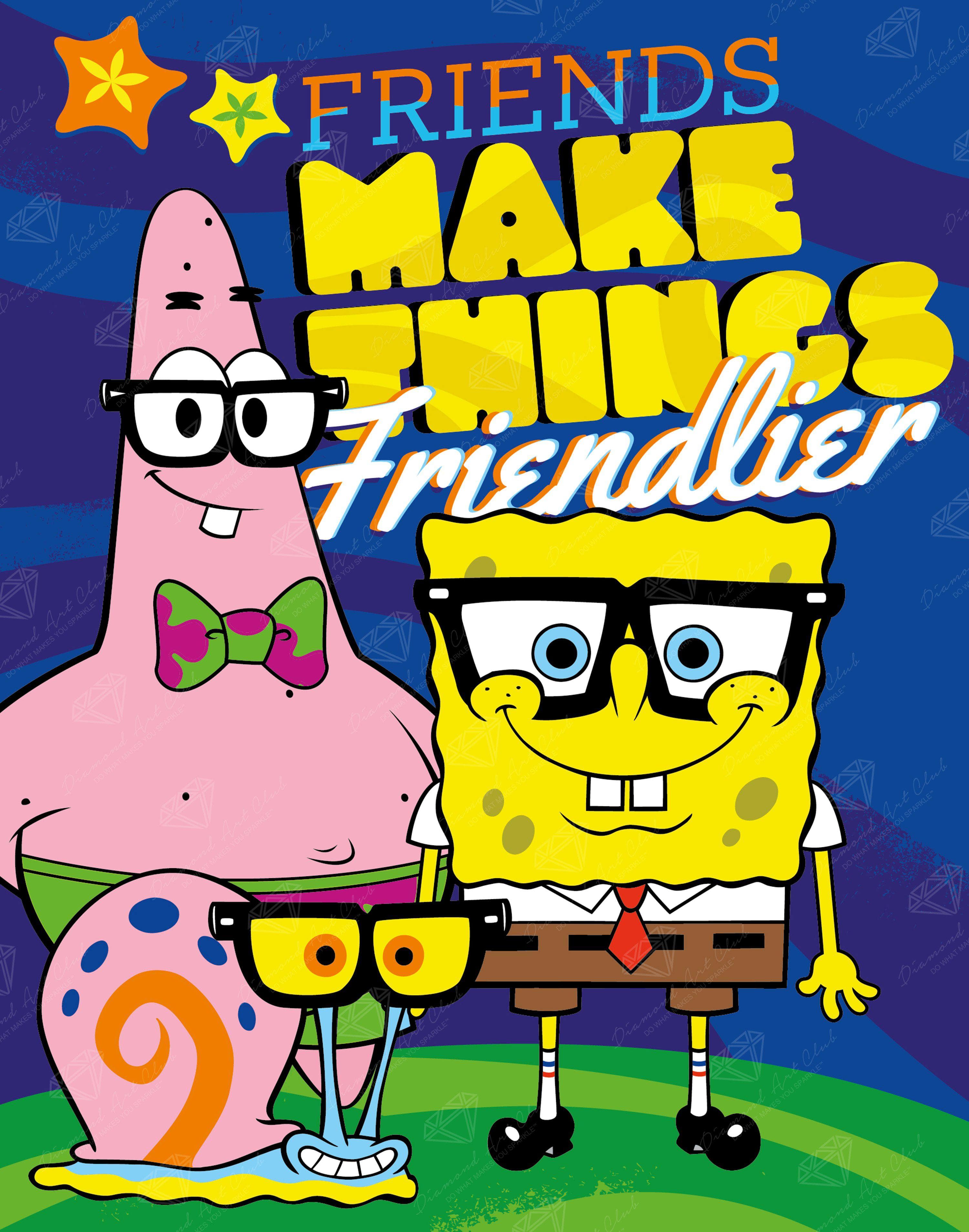 SpongeBob, Patrick and Gary Diamond Painting | Diamond Art Club®