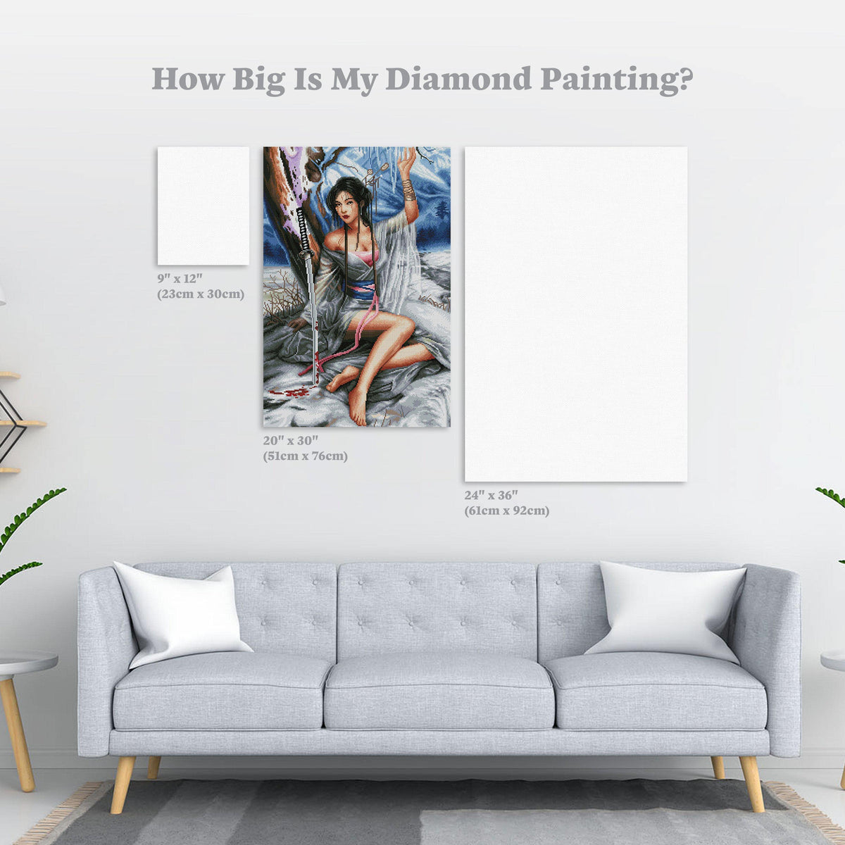 Diamond Painting Frozen 20" x 30″ (51cm x 76cm) / Square With 46 Colors Including 2 ABs / 60000