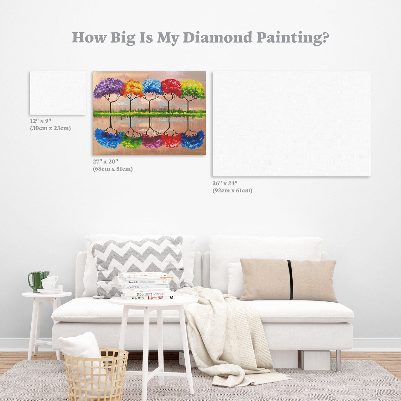 Diamond Painting Full Bloom 27" x 20″ (68cm x 51cm) / Round with 48 Colors including 3 ABs / 18,208