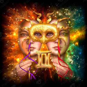 Diamond Painting Gemini 22" x 22" (55.8cm x 55.8cm) / Square with 54 Colors including 4 ABs / 50,176