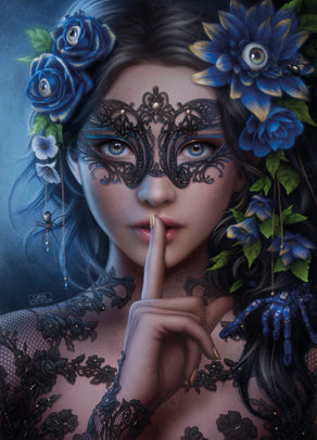 Diamond Painting Got a Secret 20" x 28" (50.7cm x 70.6cm) / Round With 44 Colors Including 2 ABs / 45,612