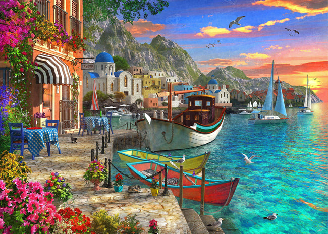 Diamond Painting Grandios Greece 38.6" x 27.6″ (98cm x 70cm) / Square with 57 Colors including 2 ABs / 107470