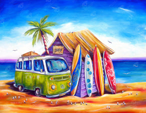 Diamond Painting Greenie 20" x 26″ (51cm x 66cm) / Round with 60 Colors including 4 ABs / 42,535