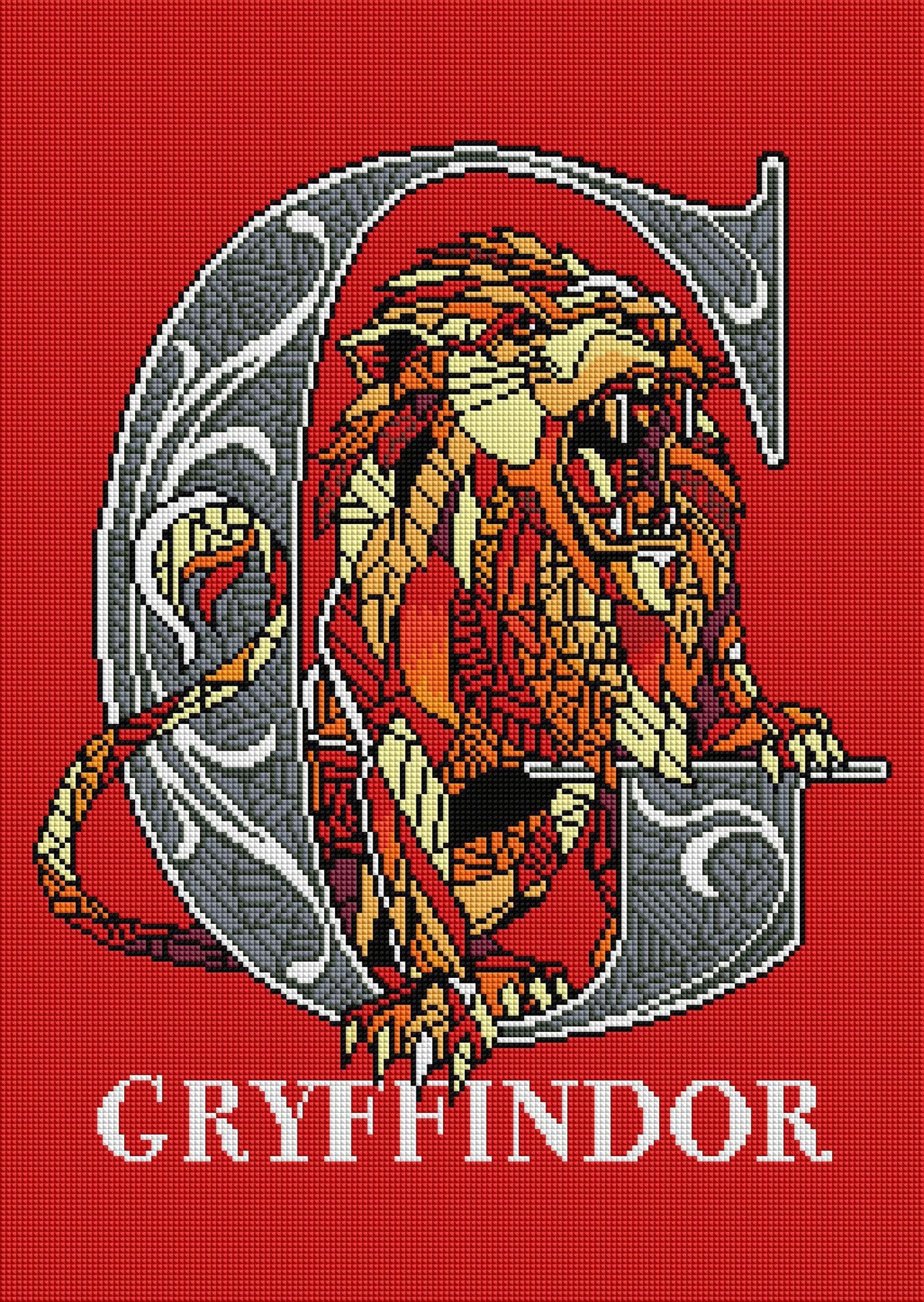 Diamond Painting Gryffindor™ Crest - Stand Together - AMZ 17" x 24″ (43cm x 61cm) / Square With 14 Colors Including 3 ABs / 41,211