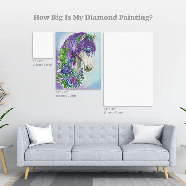 Diamond Painting Gypsy Violet 22" x 28″ (56cm x 71cm) / Round with 47 Colors including 2 ABs / 50,544